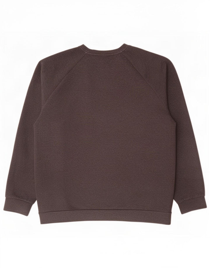 Adidas Mens Moletom Jumper 2XL Algodão Cinza
