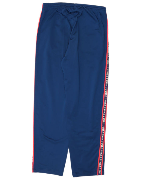 Calça de treino gráfica masculina Diadora UK 42 poliéster azul grande