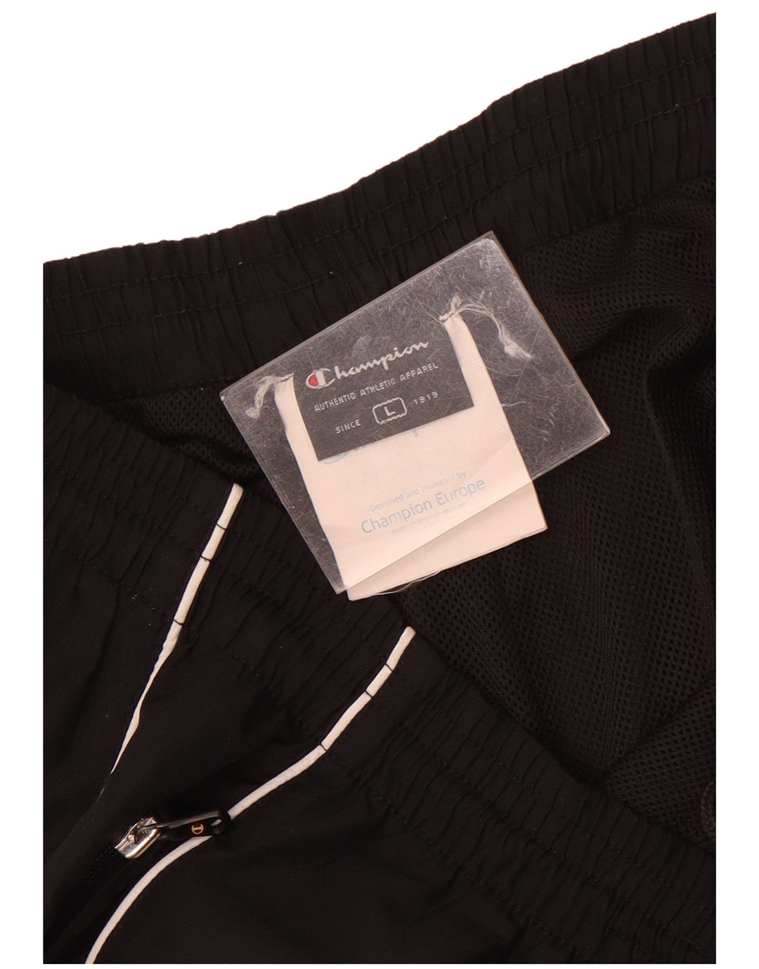 Calça esportiva masculina Champion Joggers grande poliéster preto