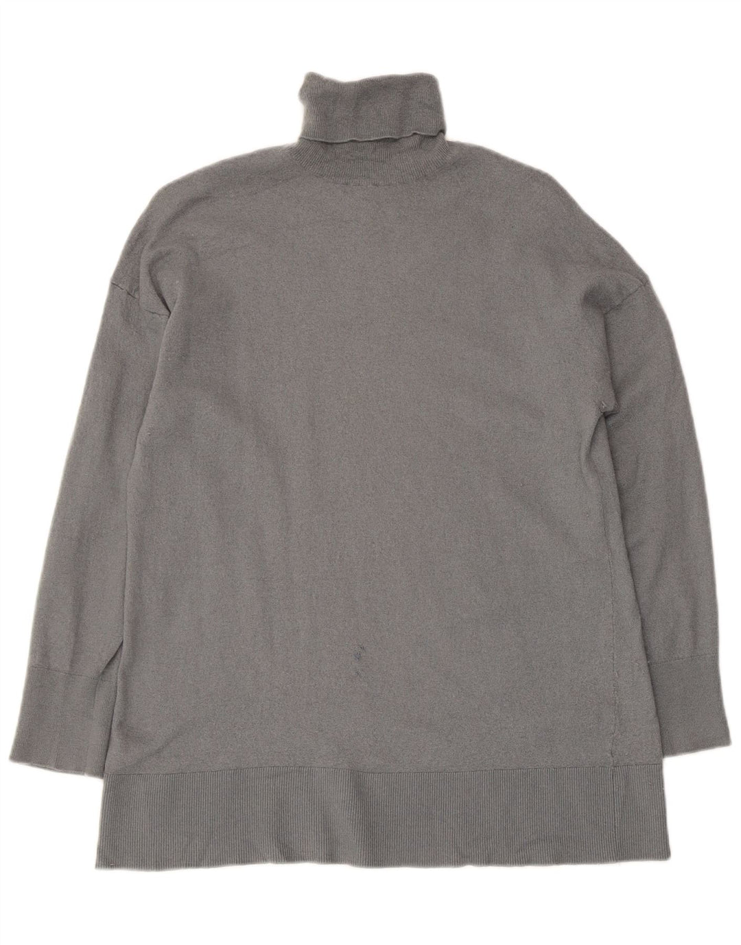 Suéter feminino Massimo Dutti com gola redonda Reino Unido 12 cinza médio