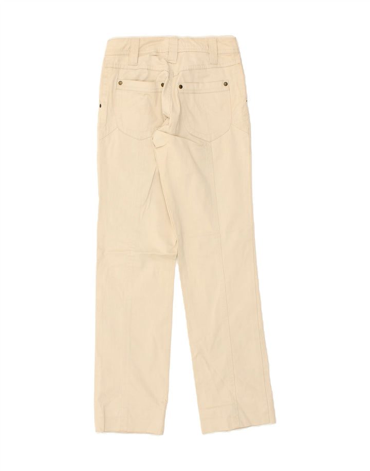 MASSIMO DUTTI Womens Straight Chino Trousers W26 L29  Beige Cotton Vintage Massimo Dutti and Second-Hand Massimo Dutti from Messina Hembry 