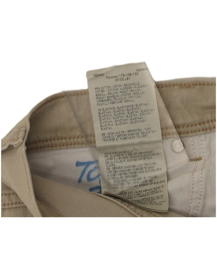 Wrangler Mens Regular Fit Straight Jeans W40 L32 Algodão Bege