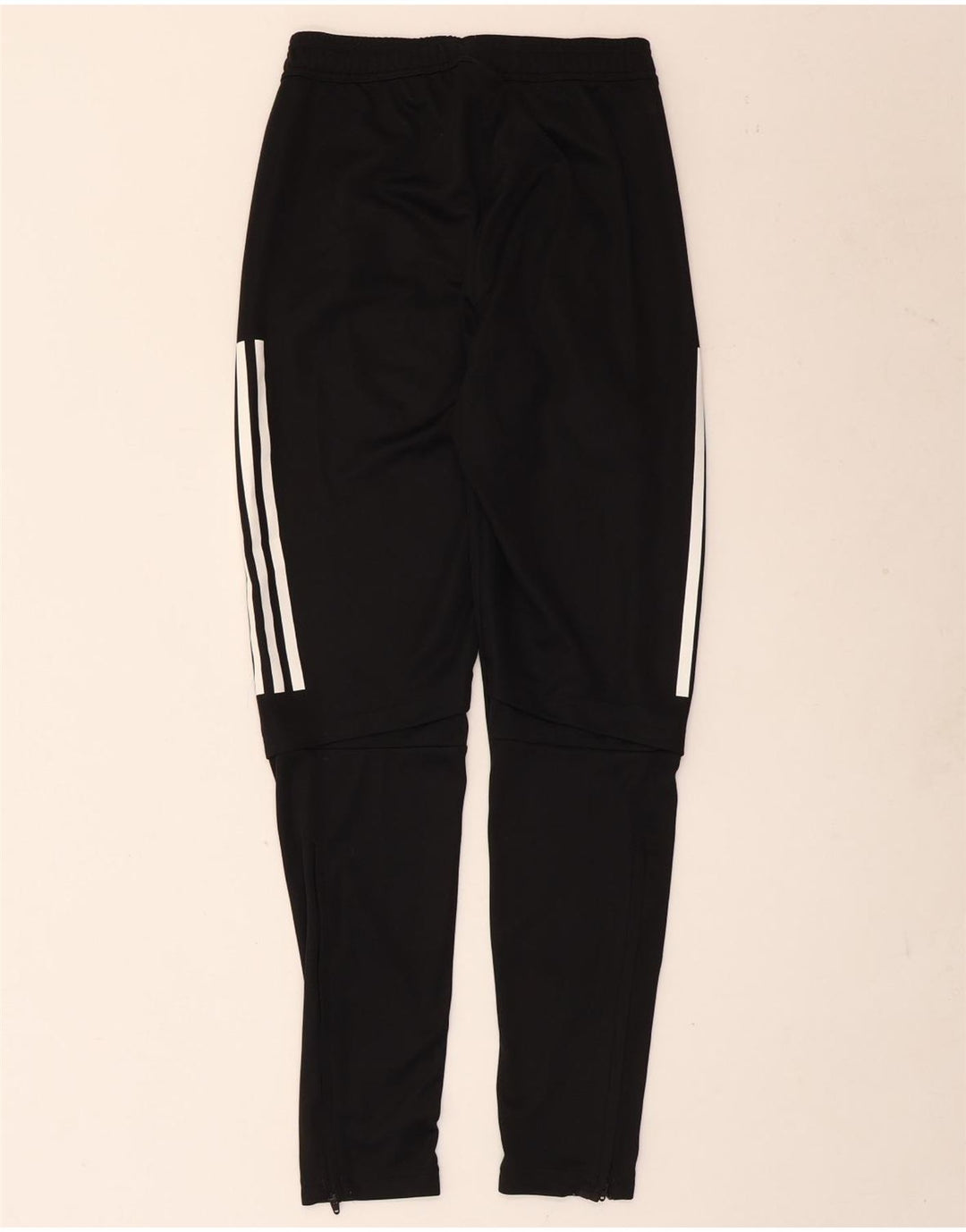 Calças de treino femininas Adidas UK 4 XS poliéster preto