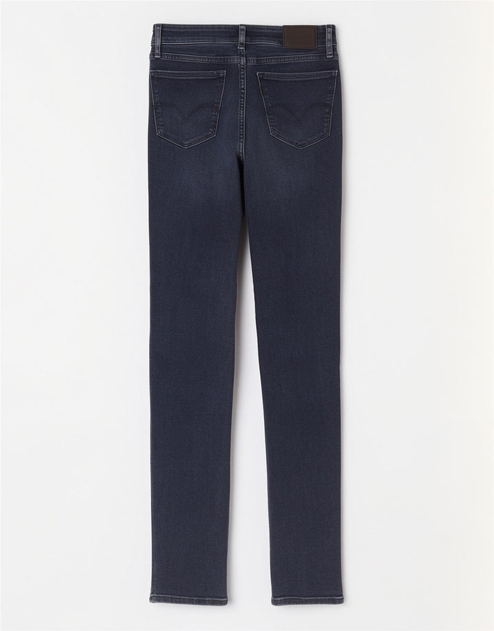 Calça jeans feminina Levi's 712 Slim W26 L30 azul marinho algodão