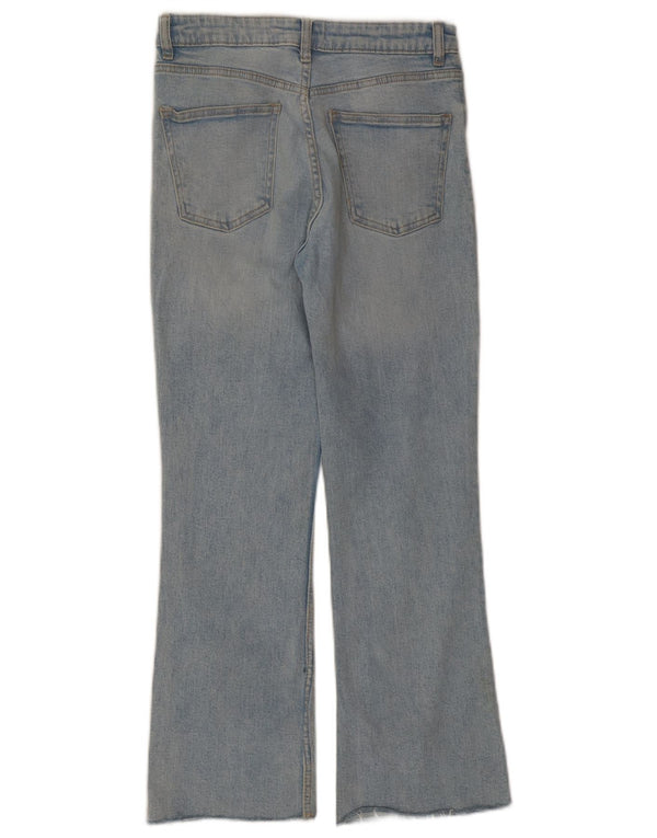 Calça jeans feminina Zara Bootcut EU 36 XS W26 L26 azul algodão