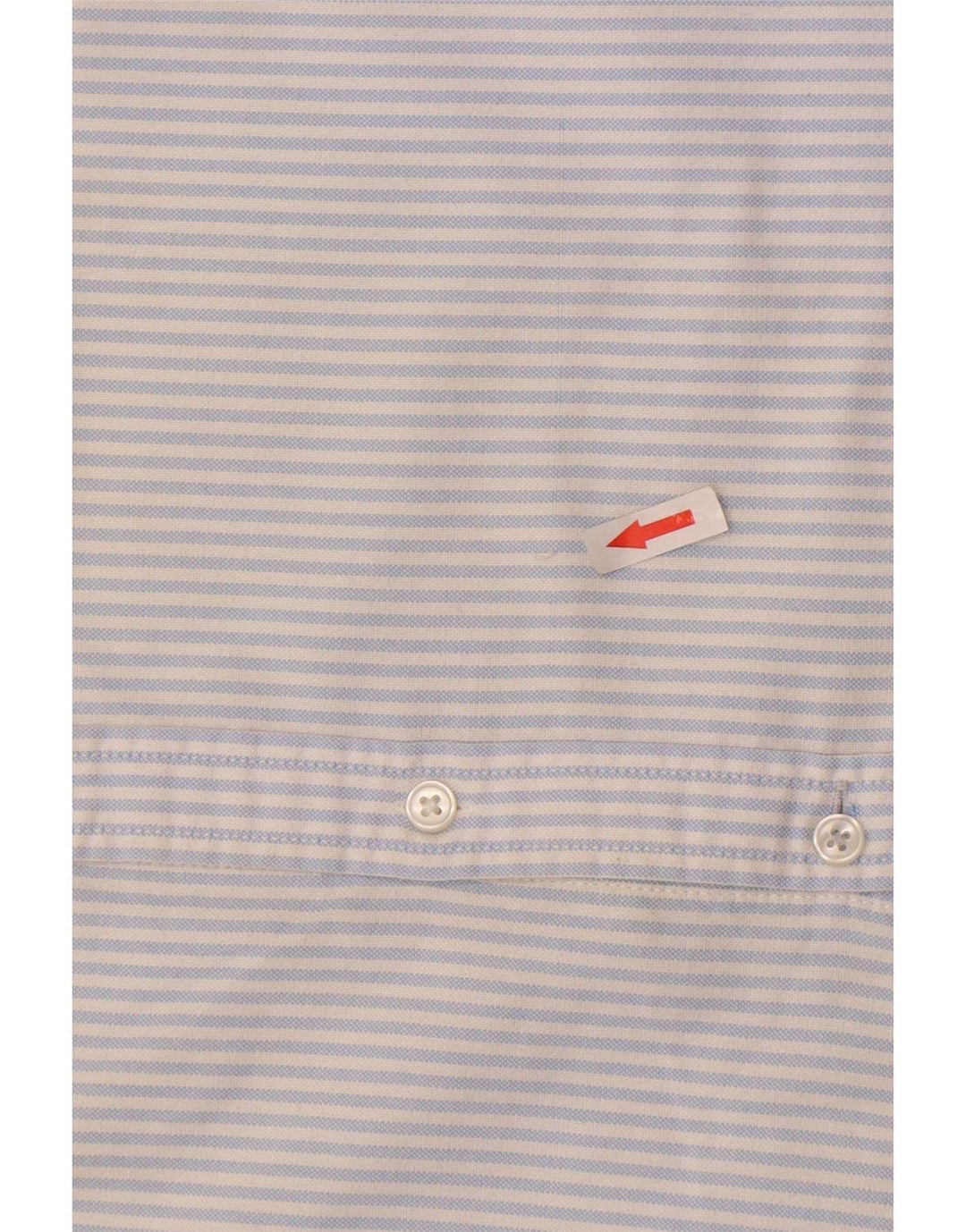 Camisa masculina American Eagle Slim Fit pequena listrada azul de algodão