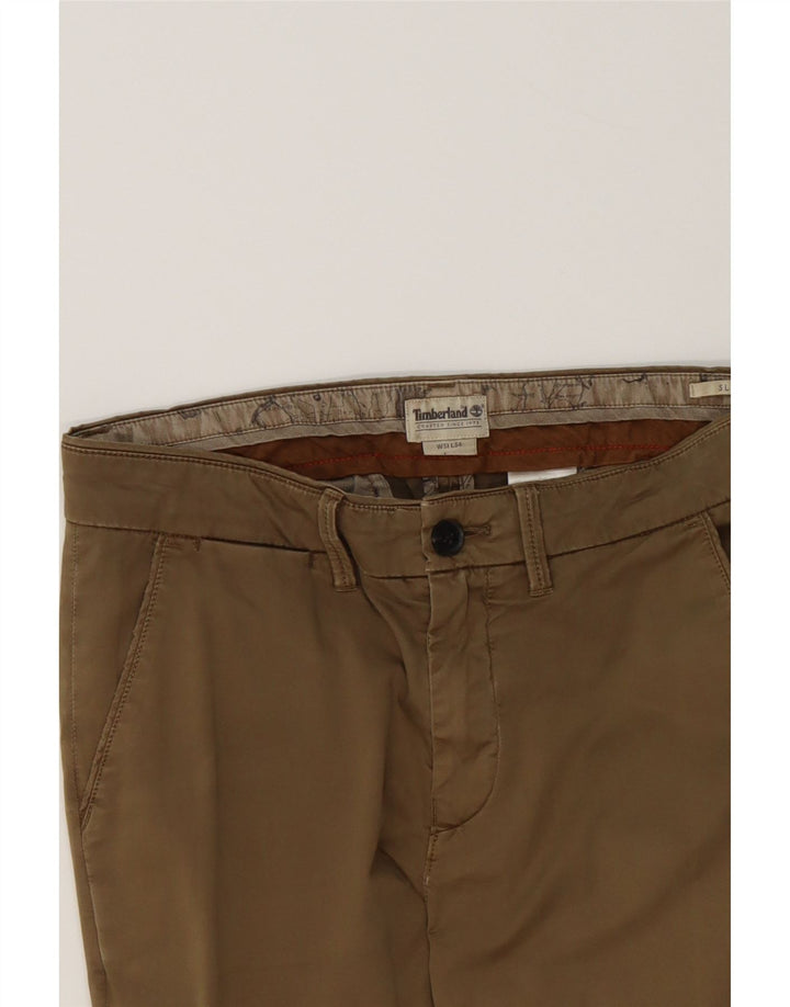 TIMBERLAND Mens Slim Chino Trousers W31 L34 Beige Cotton Vintage Timberland and Second-Hand Timberland from Messina Hembry 