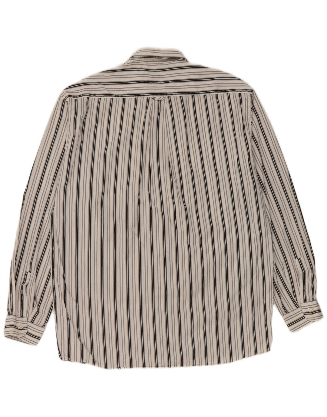 Camisa masculina vintage grande listrada branca