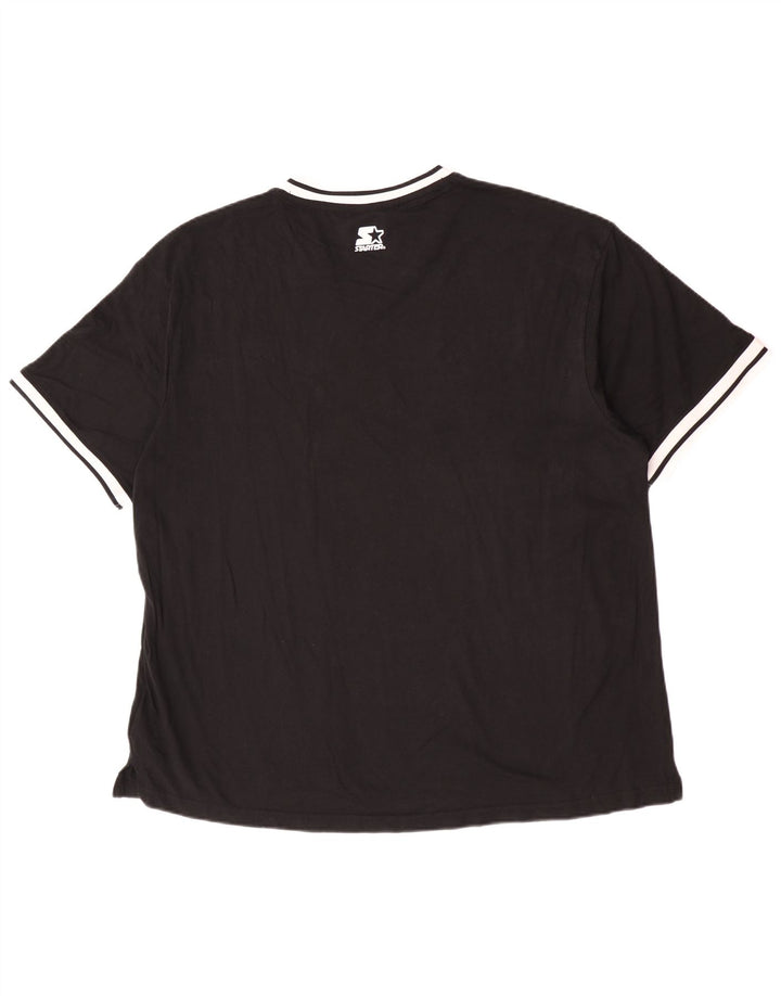 Camiseta masculina Starter BLACK LABEL Top grande de algodão preto