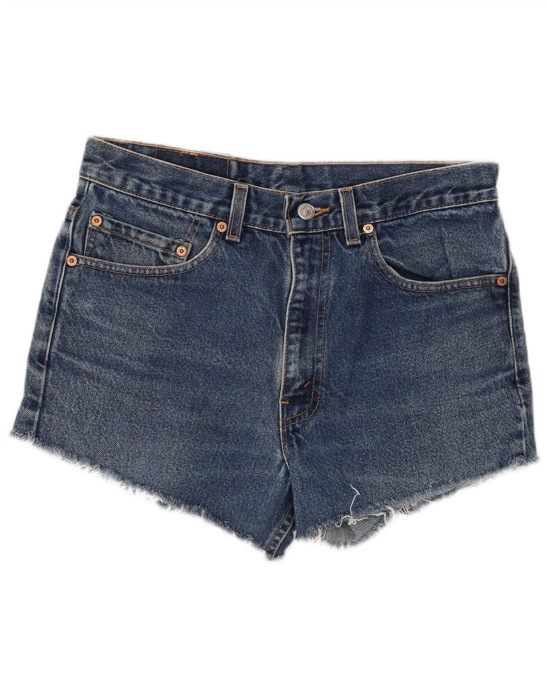 Shorts jeans feminino 517 da Levi's W32 grande algodão azul