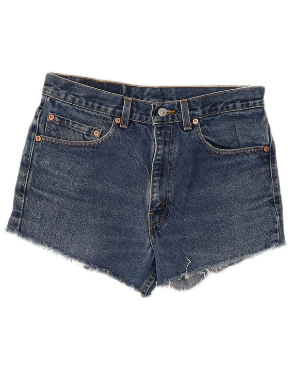 Shorts jeans feminino 517 da Levi's W32 grande algodão azul