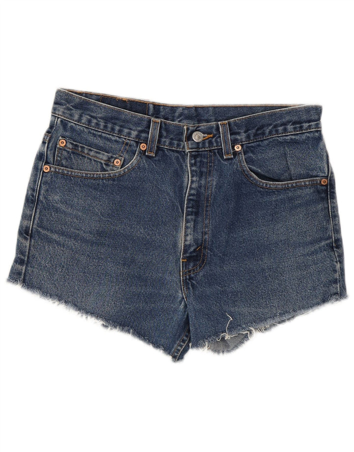 Shorts jeans feminino 517 da Levi's W32 grande algodão azul