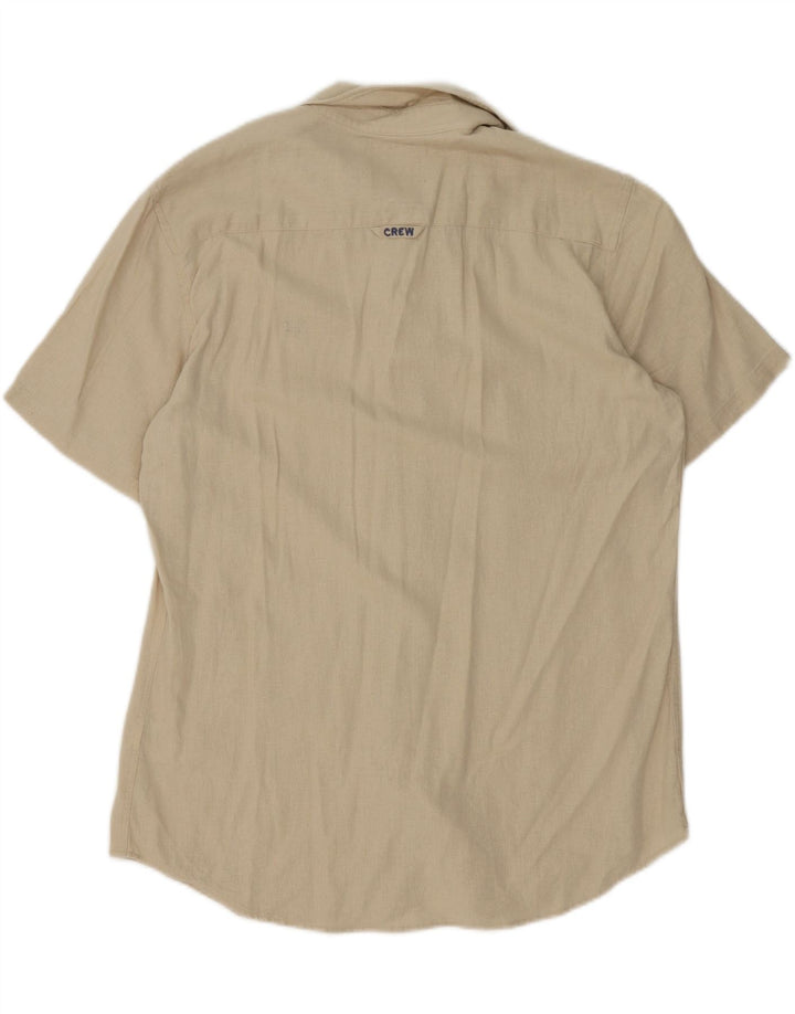 Camisa masculina Crew Clothing linho bege médio