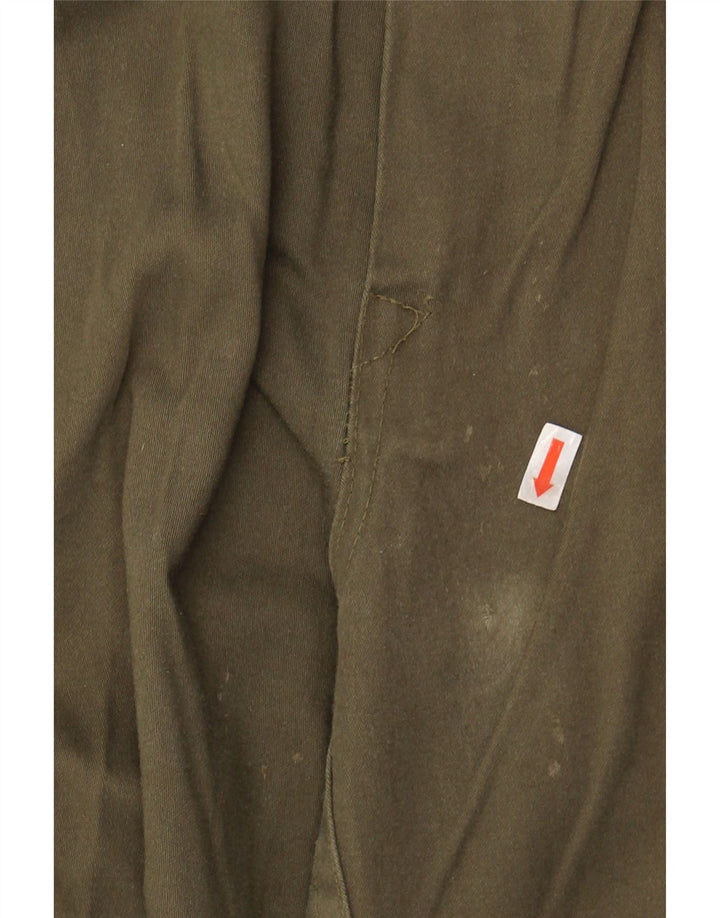 VINTAGE Mens Straight Cargo Trousers W34 L30 Khaki Vintage Vintage and Second-Hand Vintage from Messina Hembry 