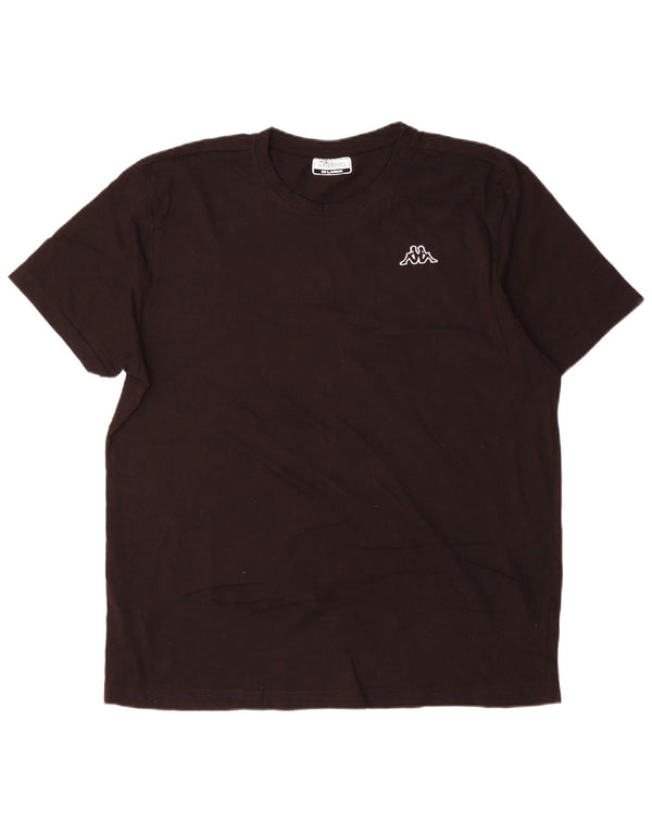 Camiseta masculina de manga curta Kappa 2XL algodão preto