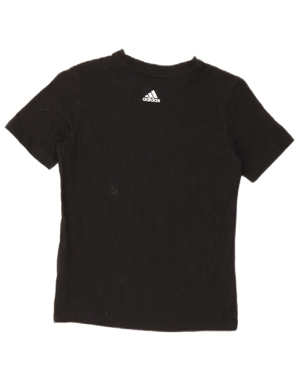 Camiseta Adidas Meninos Graphic Top 9-10 Anos Algodão Preto
