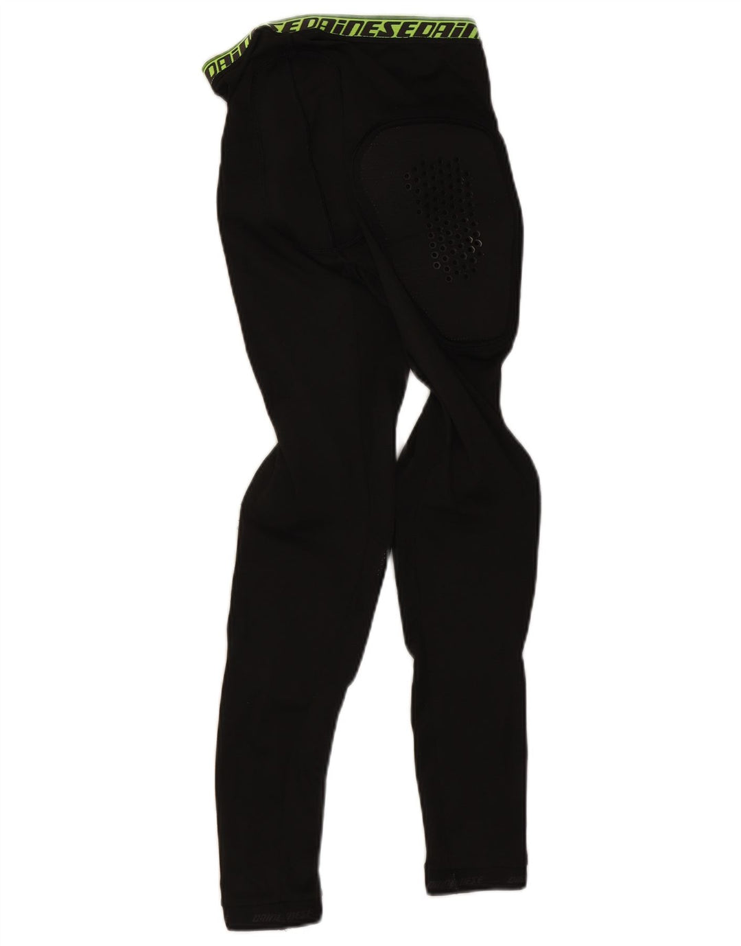Leggings gráficas para motocicleta feminina Dainese UK 8 poliéster preto pequeno