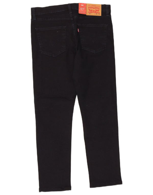 Calça jeans feminina Levi's 511 Slim W34 L28 azul marinho algodão