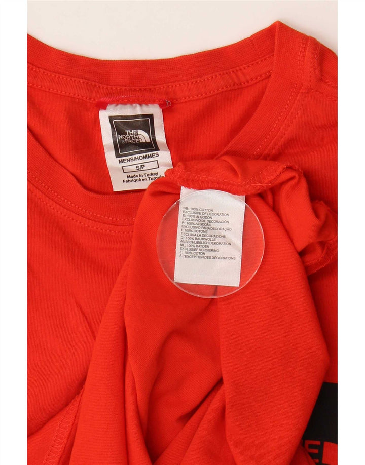 The North Face Camiseta Masculina Top Pequeno Algodão Vermelho