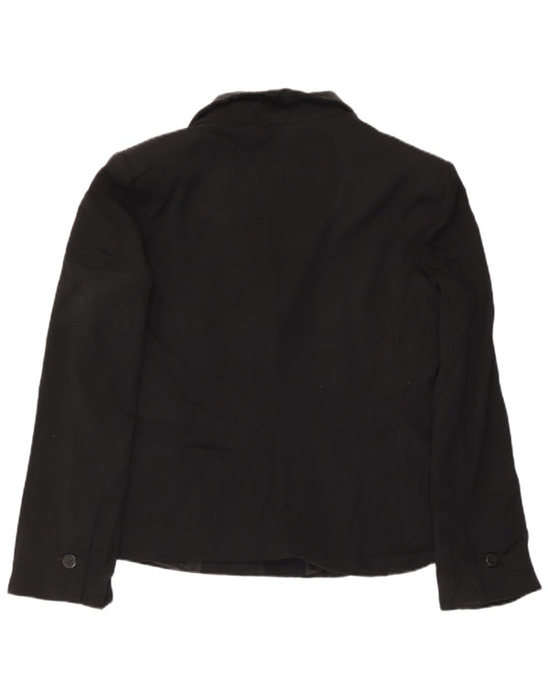 Jaqueta blazer feminina Giorgio Armani com 2 botões Reino Unido 14 médio preto