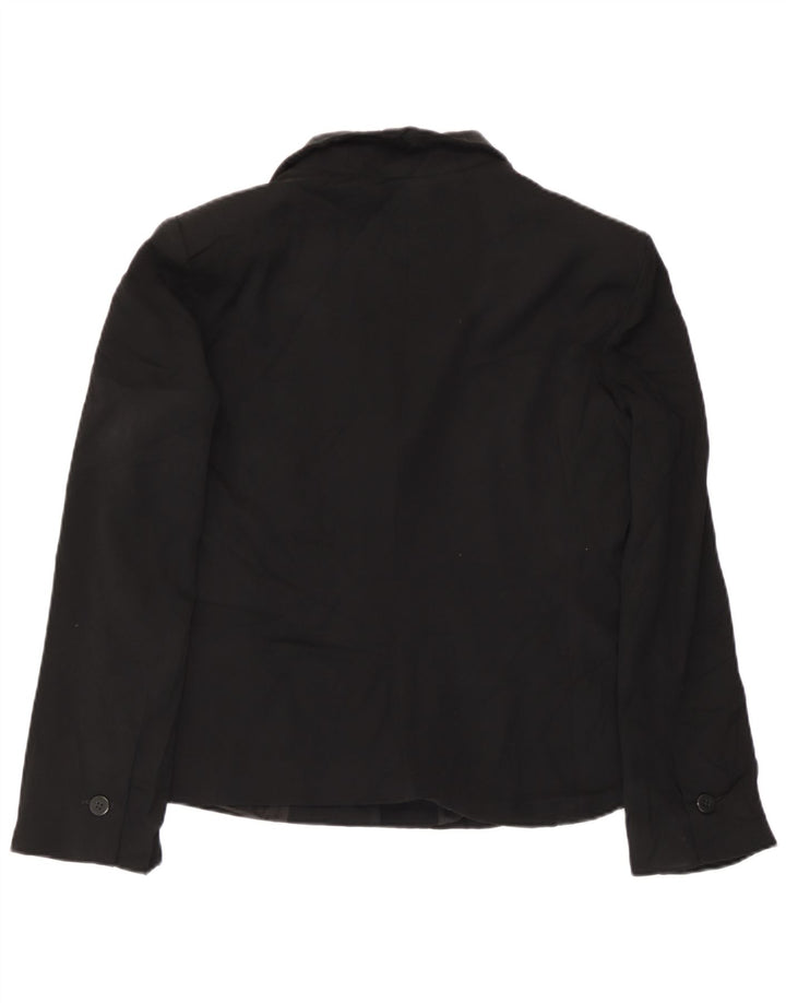 Jaqueta blazer feminina Giorgio Armani com 2 botões Reino Unido 14 médio preto
