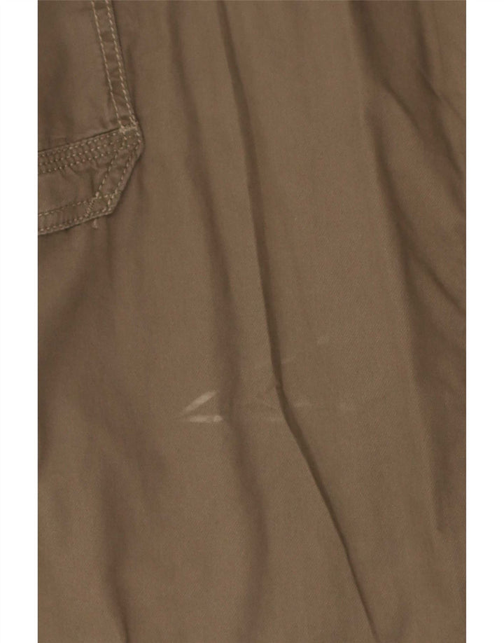 Calça cargo reta masculina Marks & Spencer W40 L29 algodão marrom