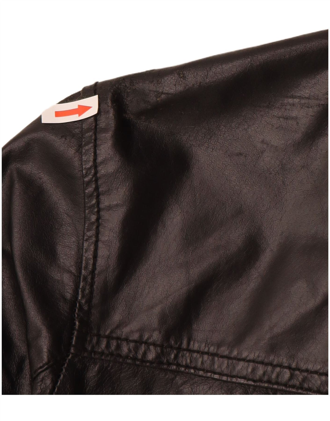 Jaqueta de couro masculina vintage UK 38 couro preto médio