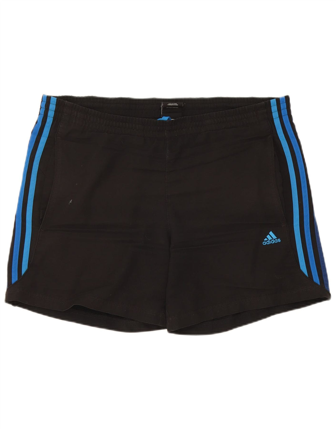 Shorts esportivos masculinos Adidas médio preto poliéster