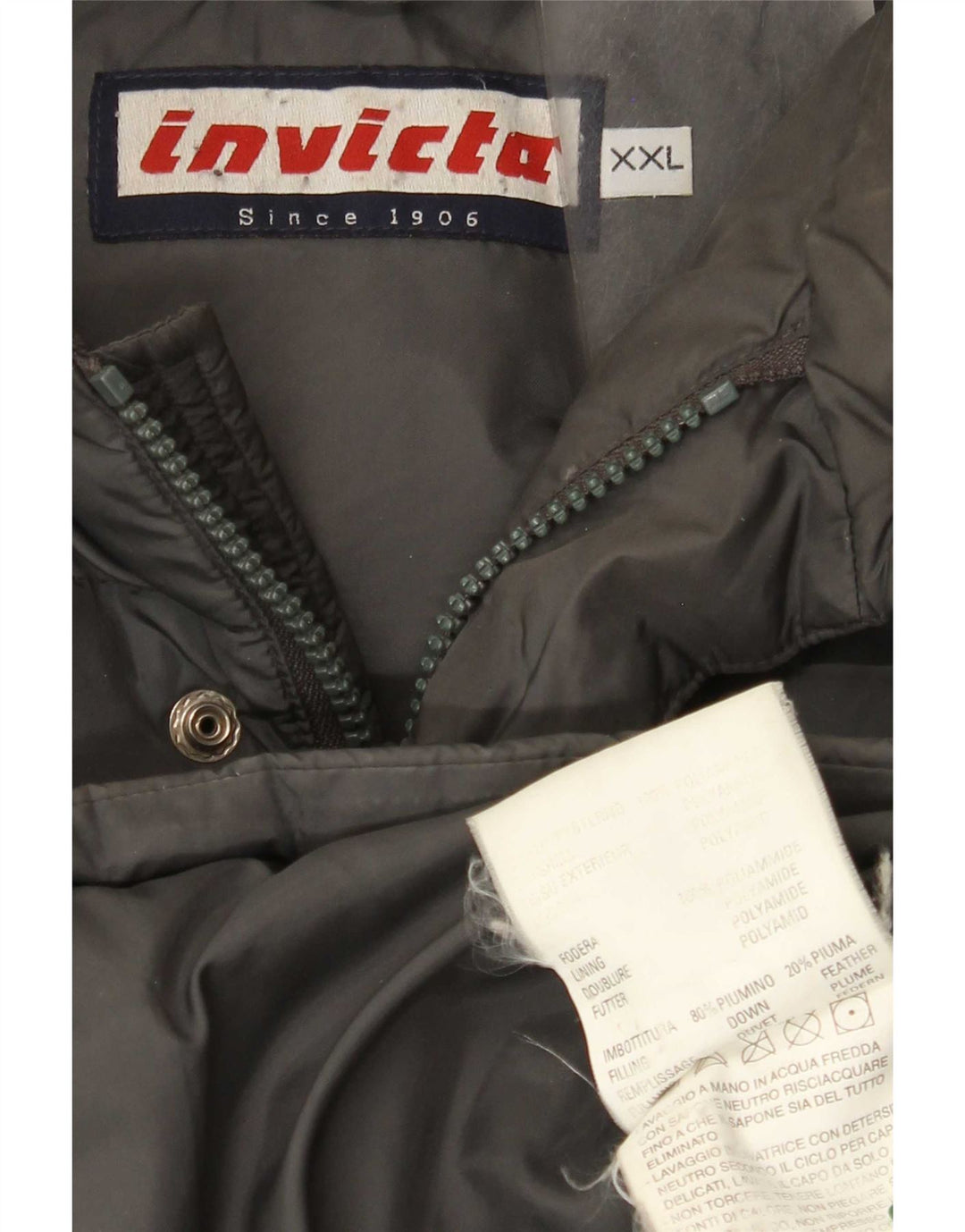 Jaqueta masculina acolchoada Invicta UK 44 2XL cinza poliamida