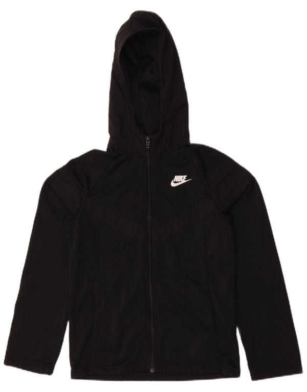 Jaqueta de treino com capuz Nike Girls 12-13 anos grande poliéster preto
