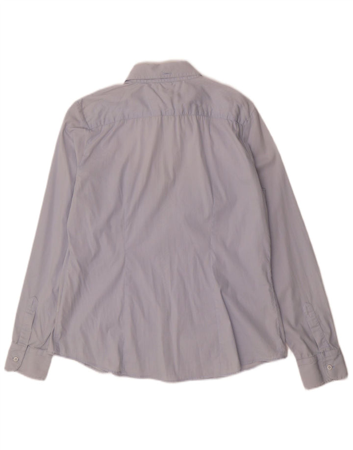 Camisa feminina CARRERA UK 16 grande algodão azul