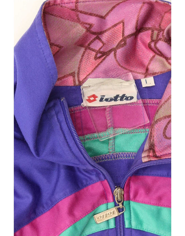 Lotto Mens Treino Top Jaqueta Grande Colorblock Roxo