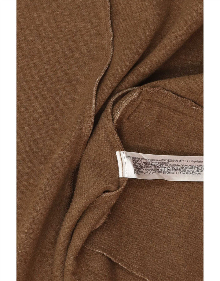 Colete utilitário Zara feminino com peito duplo UK 12 poliéster bege médio