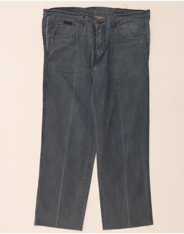 Wrangler Masculino Texas Stretch Straight Jeans W34 L27 Azul Algodão