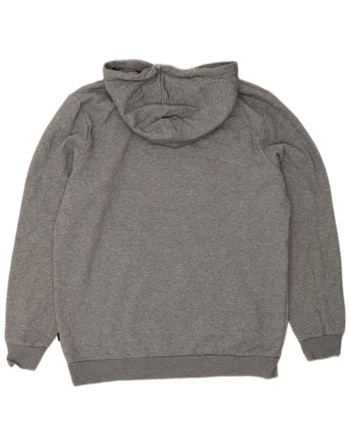 PUMA Mens Graphic Hoodie Jumper Médio Algodão Cinza
