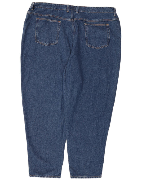 L.L.BEAN Calça Jeans Feminina Original Fit Straight US 26 5XL W52 L30 Azul