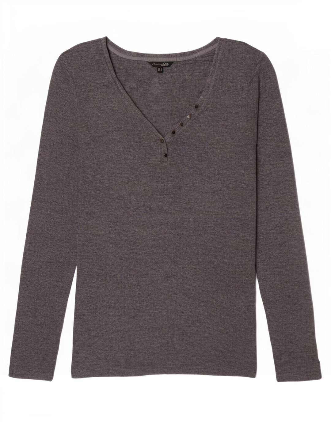 Top feminino Massimo Dutti manga comprida UK 10 pequeno cinza