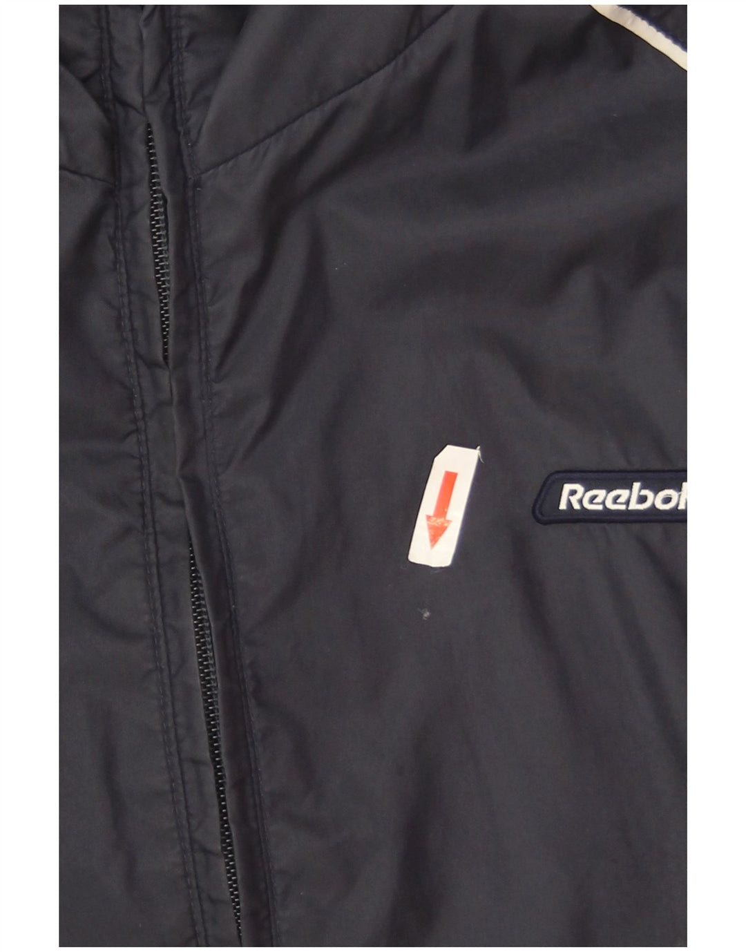 Jaqueta de chuva masculina Reebok UK 40 grande nylon azul marinho