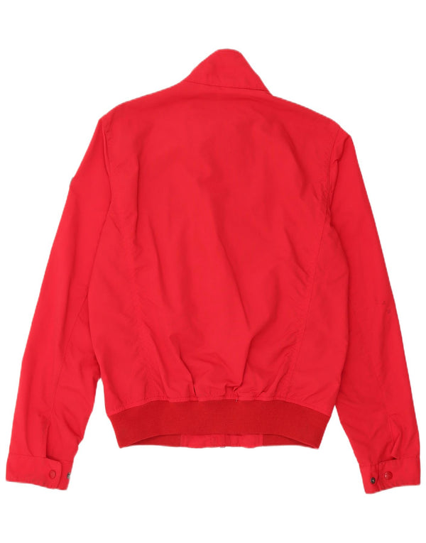 Tommy Hilfiger Mens Bomber Jacket UK 36 Pequeno Vermelho Nylon