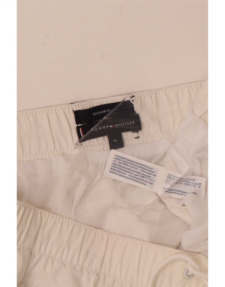 Shorts de natação masculino Tommy Hilfiger Regular Fit XL branco poliamida