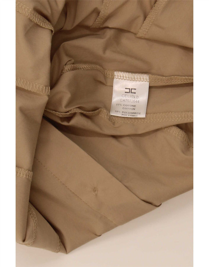 Blusa feminina Elisabetta Franchi com babados na frente IT 42 médio bege