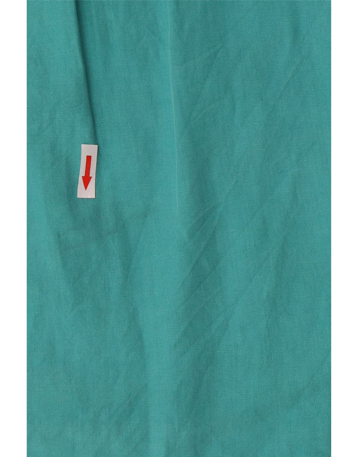 Polo Ralph Lauren Camisa masculina média turquesa linho