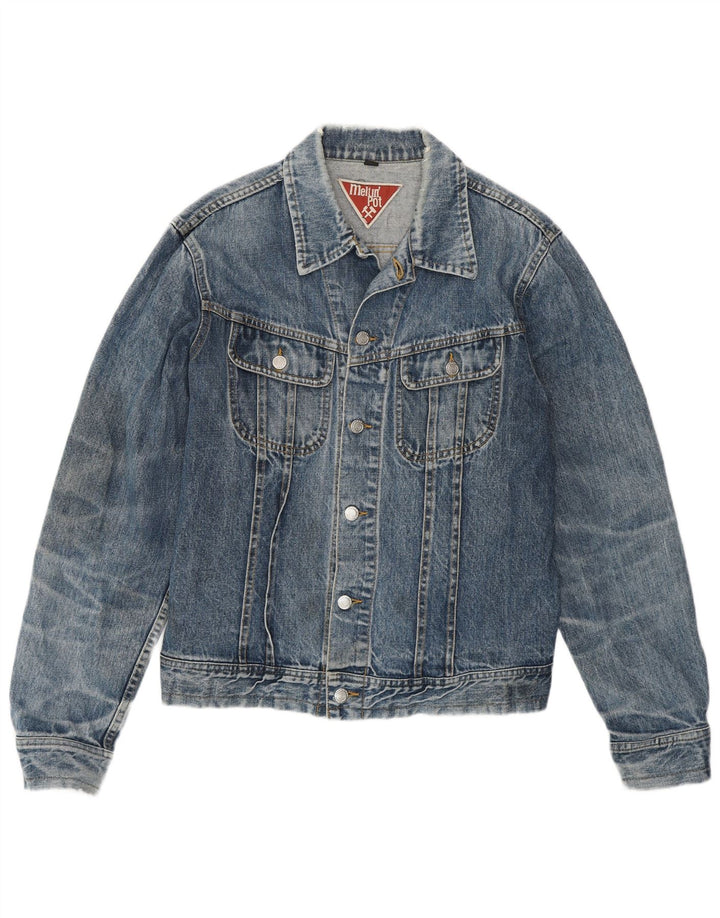 Jaqueta jeans feminina Meltin' Pot UK 18 XL algodão azul