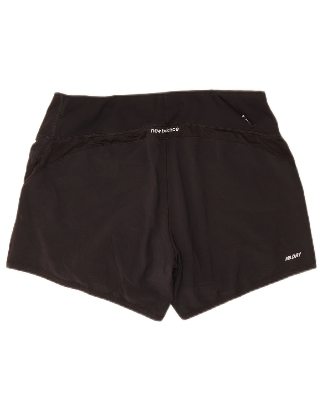 Shorts esportivos femininos New Balance UK 12 poliéster preto médio