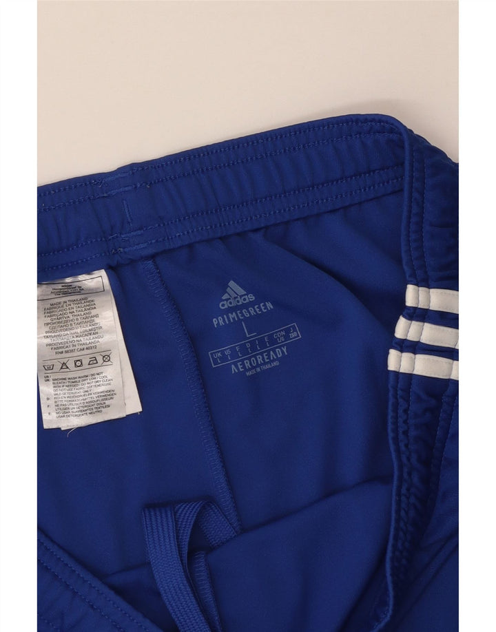 Adidas Mens Aeroready Sport Shorts Grande Azul Poliéster