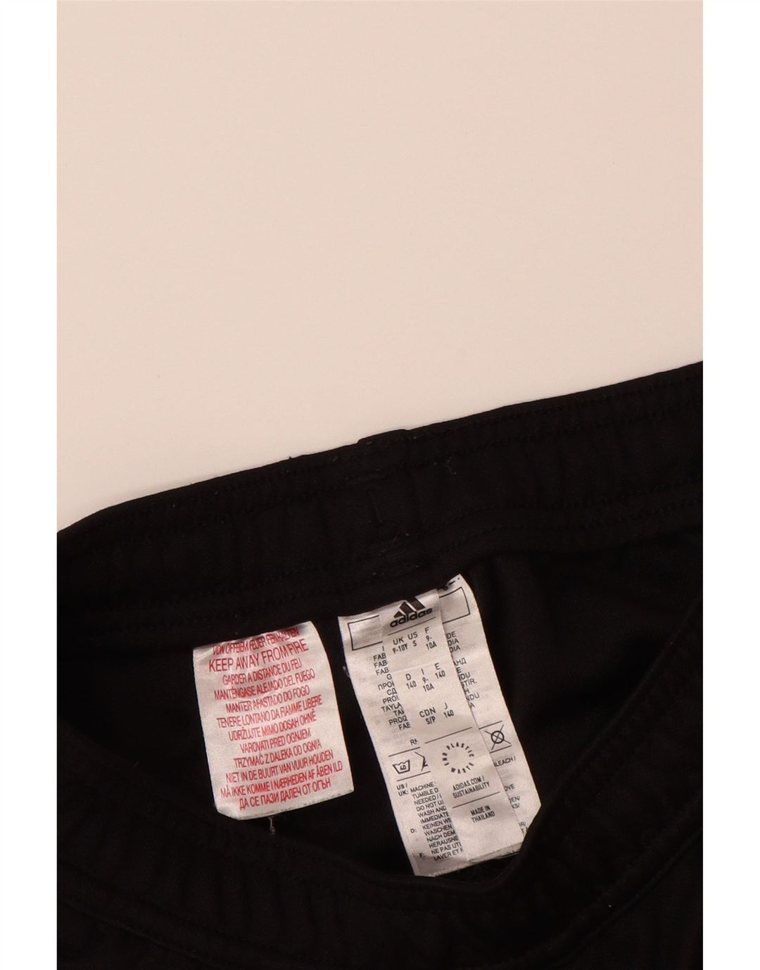 Calças de treino ADIDAS Boys Aeroready 9-10 anos preto poliéster