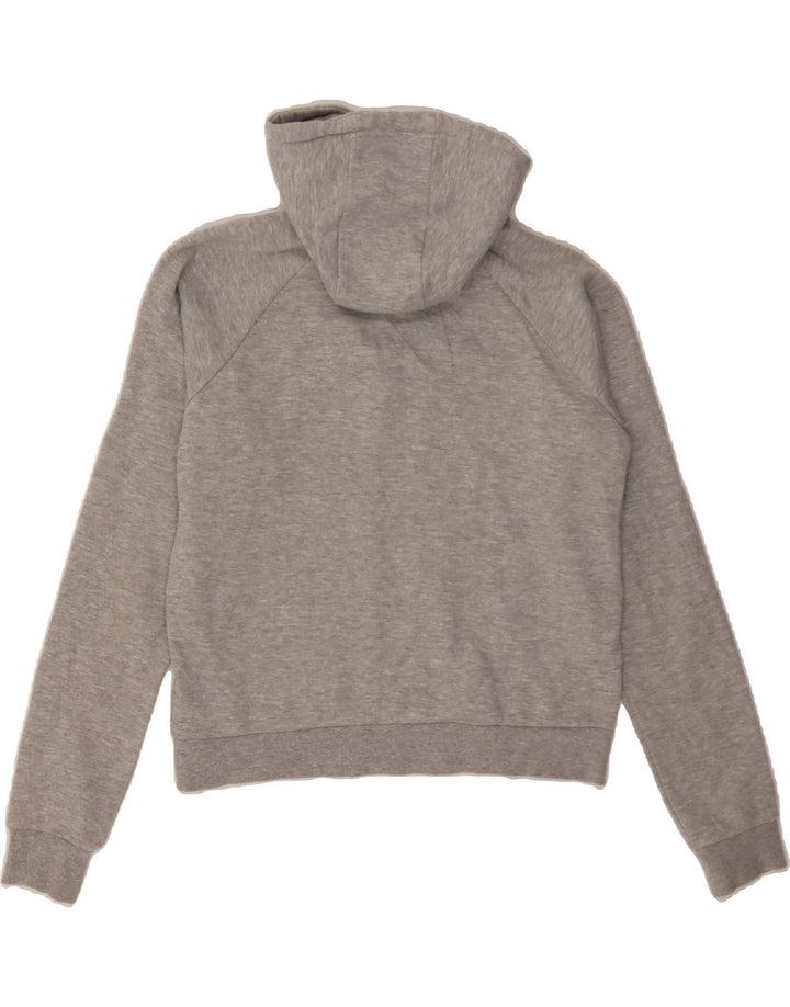 UMBRO Womens Graphic Hoodie Jumper UK 10 Small Grey Cotton Vintage Umbro and Second-Hand Umbro from Messina Hembry 
