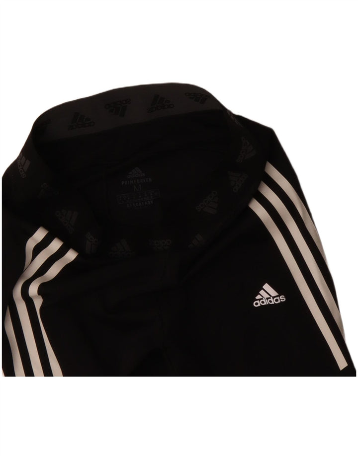 ADIDAS Womens Aeroready Graphic Leggings UK 12 Médio Preto