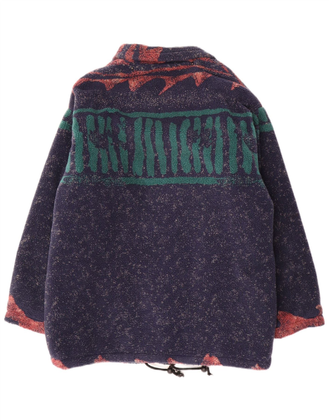 Jaqueta de lã masculina vintage UK 38 listrada azul marinho médio