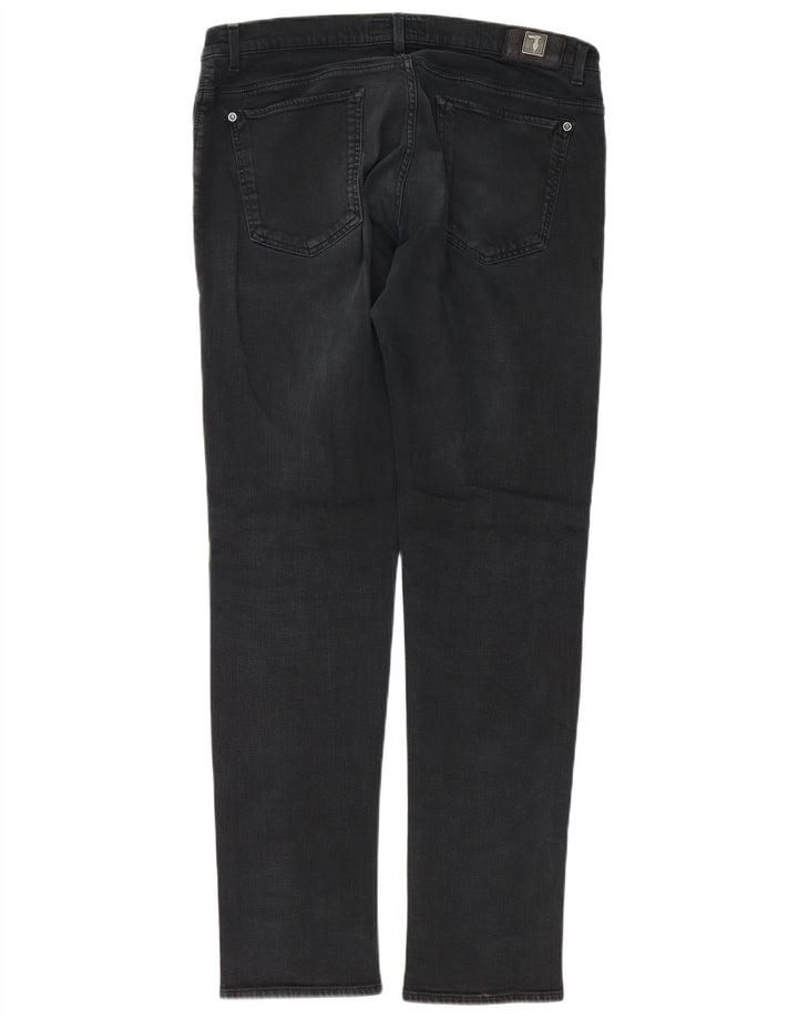 Trussardi Mens Slim Jeans W36 L34 Algodão Preto